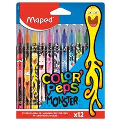 Flamastry Maped Colorpeps Monster 12szt.