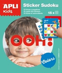 Łamigłówka podróżna z naklejkami Apli Kids - Sudoku kolory