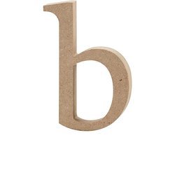 Litera b z MDF H: 13 cm