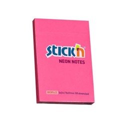 Notes Samoprz.76x51mm Ciemnoróżowy Neon
