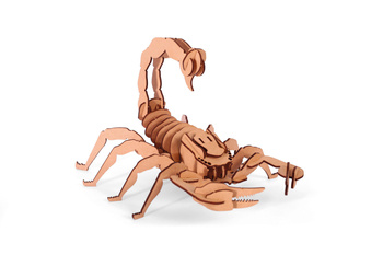 Puzzle 3D drewniane, Skorpion