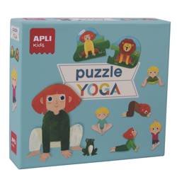 Puzzle dwuelementowe 12 par Apli Kids - Joga 3+