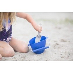 Zestaw silikonowe wiaderko do wody i piasku + łopatka Scrunch - różne kolory