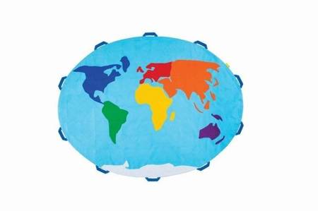 Chusta Edukacyjna Mapa Świata bez dodatków