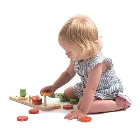 Drewniana zabawka - Królik i liczenie marchewek, Tender Leaf Toys