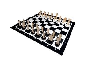 Drewniane szachy XL Buiten Speel