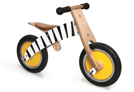 Drewniany rowerek biegowy Zebra Scratch