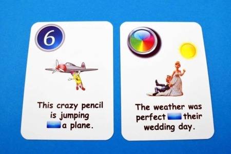 Fun Card English Prepositions of Time and Place