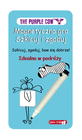 Gra magnetyczna The Purple Cow -Szkicuj i Zgaduj