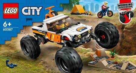 Klocki LEGO City 60387 Przygody samochodem terenowym z napędem 4x4