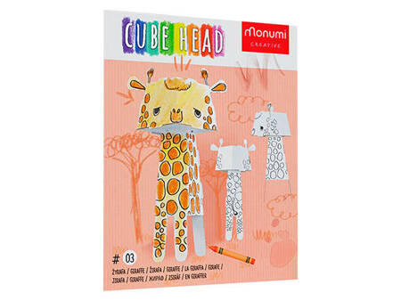 Kolorowanka 3D Cube head - Żyrafa 3l+ MONUMI
