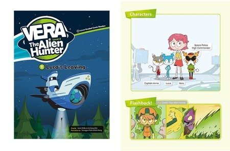 Komiks dla dzieci po angielsku Vera The Alien Hunter Level 3 Część 6