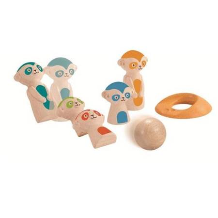 Kręgle dla dzieci - surykatki Plan Toys
