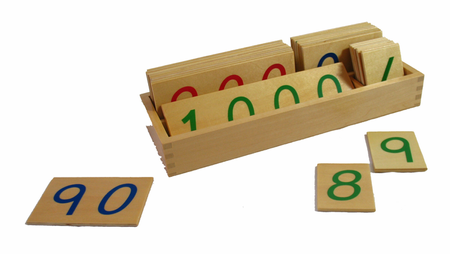 Moyo Montessori | Duże drewniane karty z liczbami, 1-1000, duże MAT0135_M070