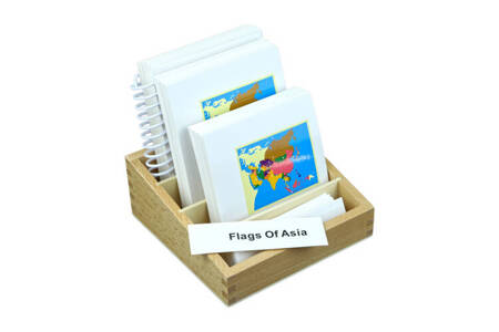 Moyo Montessori | Flagi Azji - karty trójdzielne GEO_G053
