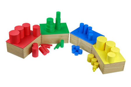 Moyo Montessori | Kolorowe cylindry wykonane z drewna bukowego SMVP0045_JS-S002