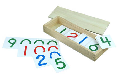 Moyo Montessori | Papierowe karty z liczbami, 1-9000, duże MAT0211_M124