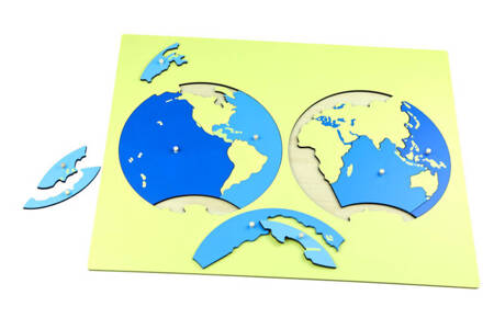 Moyo Montessori | Puzzle – mapa oceanów – bez ramki GEO_G042