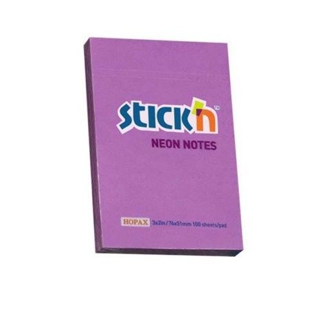 Notes Samoprz.76x51mm Fioletowy Neon