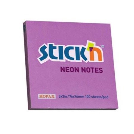 Notes Samoprzy.76mmx76mm Fioletowy Neon