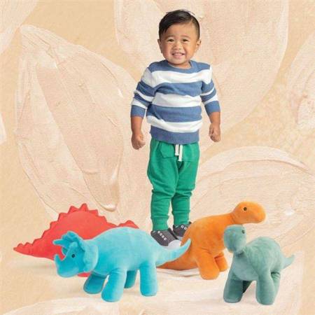 Pluszak Dinozaur Brontozaur Velveteen 159460-Manhattan Toy, maskotki dla dzieci