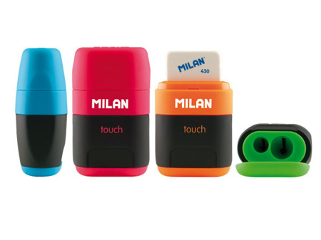 Podwójna temperówka z gumką Milan Compact Touch