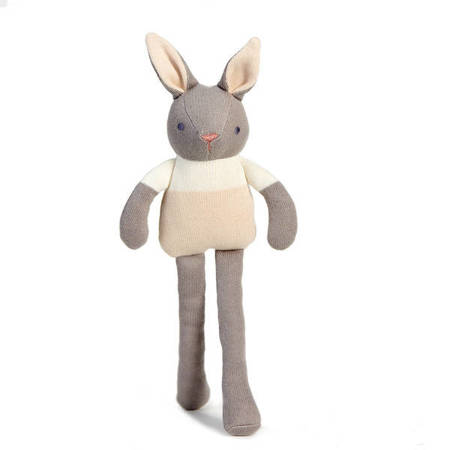 Przytulanka z bawełny organicznej GOTS, Grey Bunny, ThreadBear Design