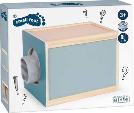 Pudełko zgadywanka pudełko wrażeń zmysłowych Małe Sensory Small Foot 12470 gry dotykowe