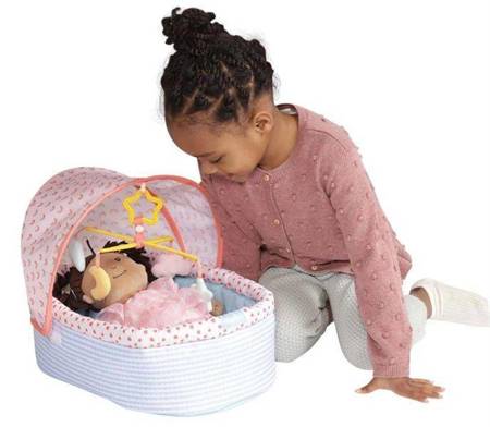 Składane łóżeczko dla lalek Baby Stella 160940-Manhattan Toy, akcesoria dla lalek