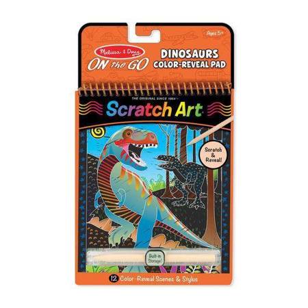 Zdrapka Wydrapywanka Scratch Art Dinozaury 40514-Melissa & Doug