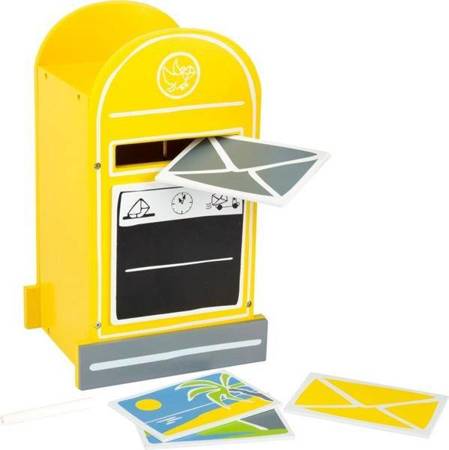 Żółta skrzynka pocztowa 11188-Small Foot, zestaw kreatywny