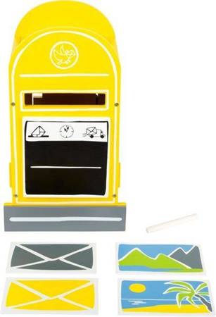 Żółta skrzynka pocztowa 11188-Small Foot, zestaw kreatywny